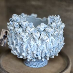 New Curl Leaf Ceramic Vase Planter